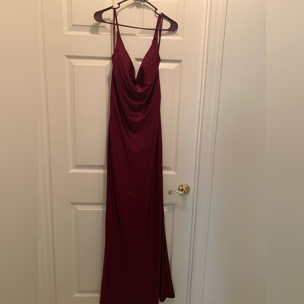 Elegant Wine Red Prom Dress